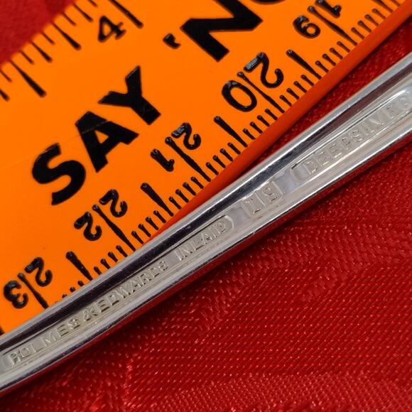 8pc Teaspoons May Queen Holmes & Edwards Silverplate Flatware Monogram "N" - Picture 11 of 12